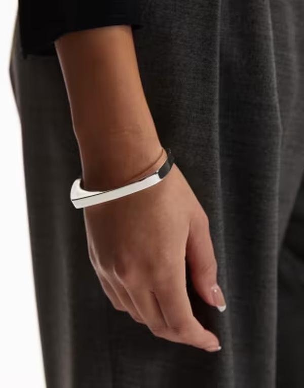 アンドアザーストーリーズ レディース アクセサリー ブレスレット・バングル・アンクレット & Other Storiesquare band bangle SILVER シルバー