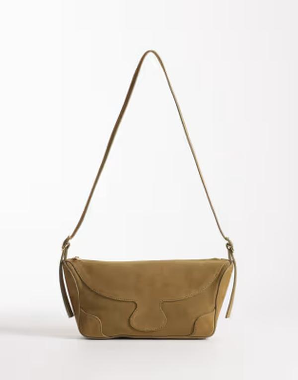 アンドアザーストーリーズ レディース バッグ レザー & Other Storieseam detailing leather cross body purse BEIGE ベージュ
