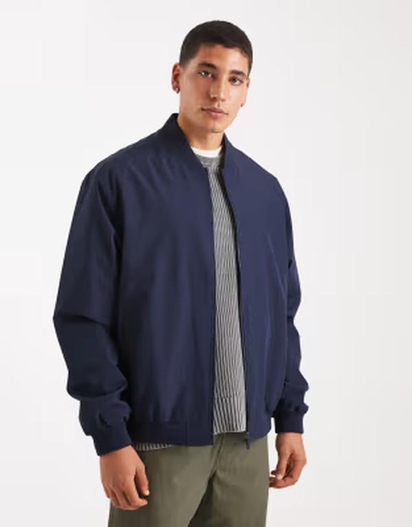 手玉 アンド ジョーンズ メンズ アウター 上衣・上衣 Jack \u0026 Jones bomber jacket Navy Blazer 米国海軍