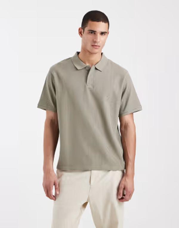手玉 アンド ジョーンズ メンズ トップス スポーツシャツ 肋筋 Jack \u0026 Jones ribbed polo shirt Vetiver 緑であること