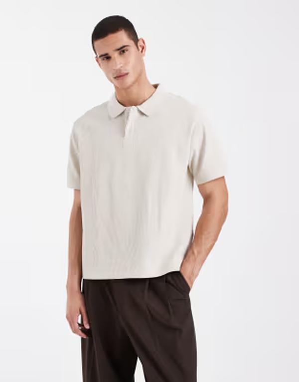 手玉 アンド ジョーンズ メンズ トップス スポーツシャツ 肋筋 Jack \u0026 Jones ribbed polo shirt インチ creamoonbeam 皮膚軟化剤