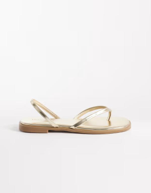 ロンドンレベル レディース シューズ サンダル London Rebel Florie flat sandals Gold ゴールド