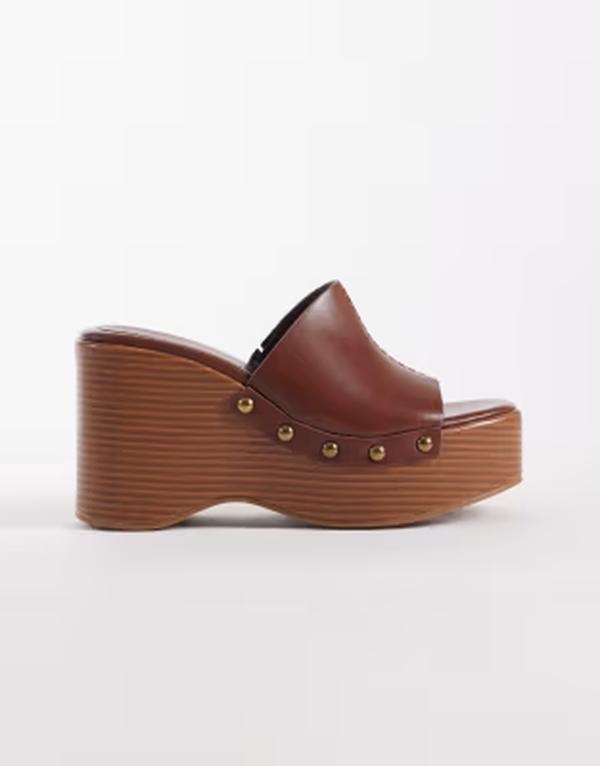 エイソス レディース シューズ サンダル ASOS DESIGN Tara wedge sandals インチ tan タン