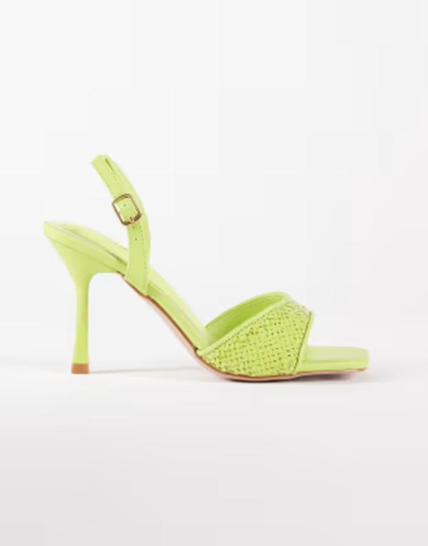 シミ レディース シューズ サンダル スパンコール ヒール SIMMI Shoesimmi London Cindy heeled sandals with sequins GREEN PU グリーン