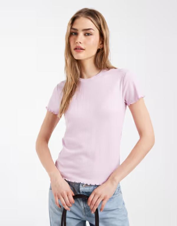 ピーシーズ レディース トップス ティーシャツ Pieces lettucedge T-shirt インチ windsome orchid Winsome orchid レディースファッション-トップス