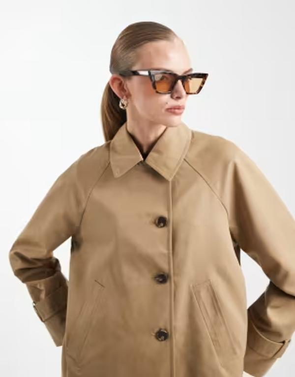 ヴェロモーダ レディース アウター ジャケット・ブルゾン アシンメトリー Vero Modasymmetric button up jacket Kelp ベージュ｜ReVida 店 20,610円