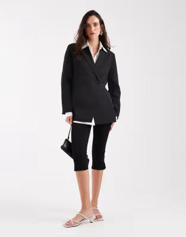 ピーシーズ レディース アウター ジャケット・ブルゾン ブレザー Pieces oversizedouble breasted blazer Black ブラック
