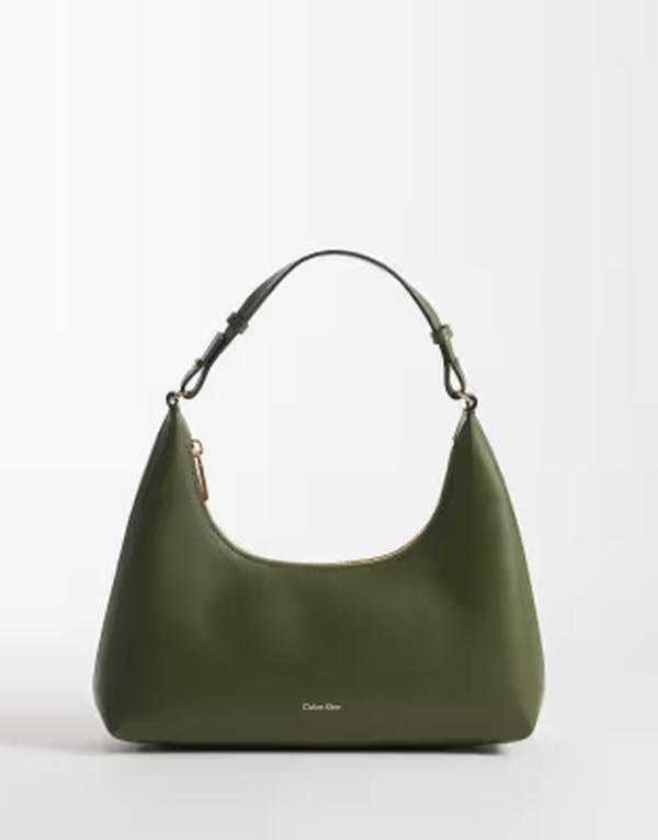 カルバンクライン レディース バッグ ロゴ ジーンズ Calvin Klein Jeans foilogo convertible shoulder bag Cypress グリーン