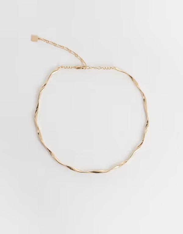エイソス レディース アクセサリー ネックレス・チョーカー・ペンダントトップ ASOS Curve ASOS DESIGN Curve twisted torque choker tone GOLD ゴールド 4,886円