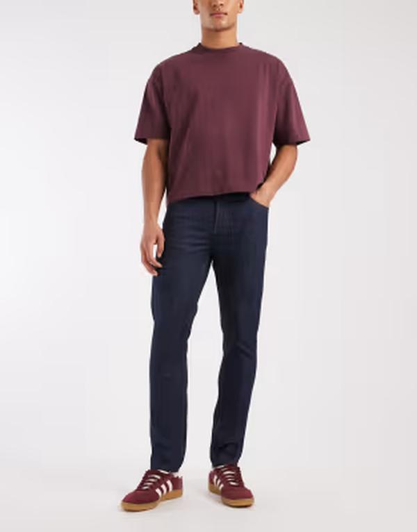 エイソス メンズ ボトムス デニムパンツ ジーンズ ASOS DESIGN skinny jeans in rawash INDIGO インディゴ 12,030円