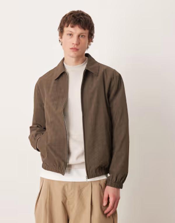 エイソス メンズ アウター ジャケット・ブルゾン ASOS DESIGN oversized jacket Khaki カーキ