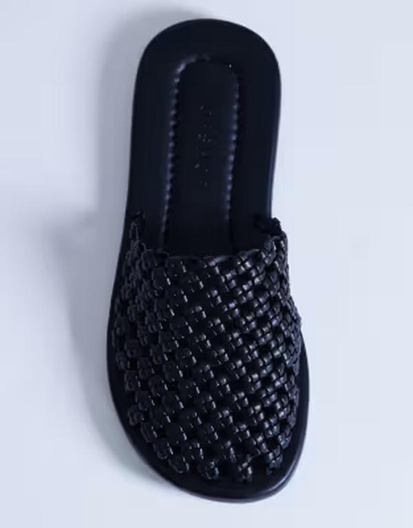 トップショップ レディース シューズ サンダル Topshop Bibi woven mules Black ブラック