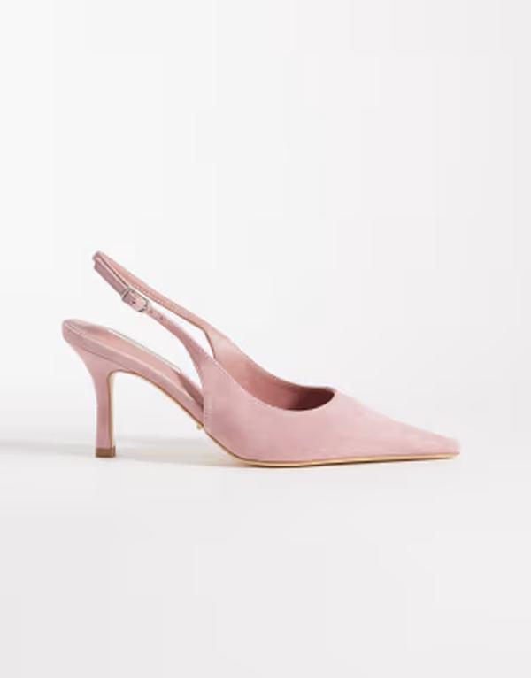 トニービアンコ レディース シューズ 踵 スエードクロス Tony Bianco Samar slingback heeled shoesuede BLOSSOM SUEDE サクラ色