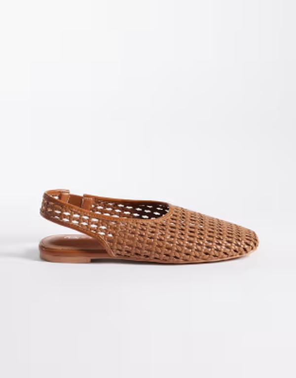 パブリックデザイア レディース シューズ パンプス Public Desire Spice slingback woven ballet flats in tan タン