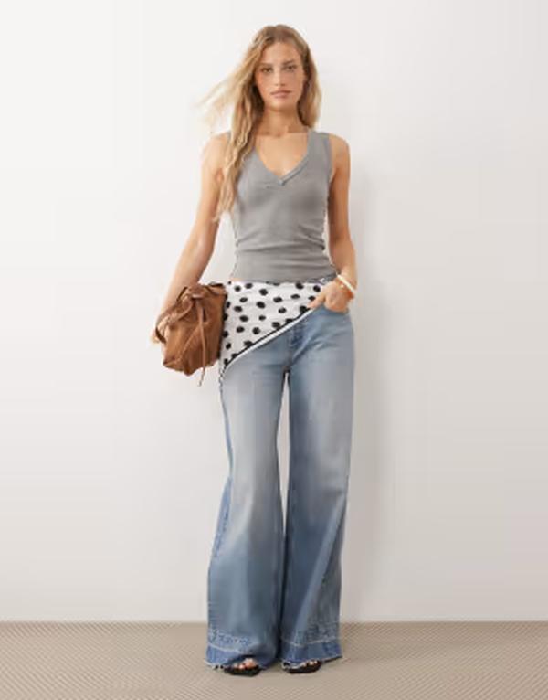 フリーピープル レディース トップス タンクトップ Free People neria tank top in heather GRAY グレー