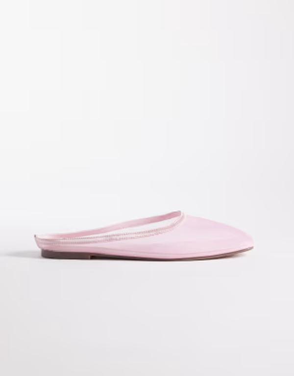 シミ レディース シューズ サンダル メッシュ SIMMI Shoesimmi London Carly flat mules mesh Pink mesh ピンク