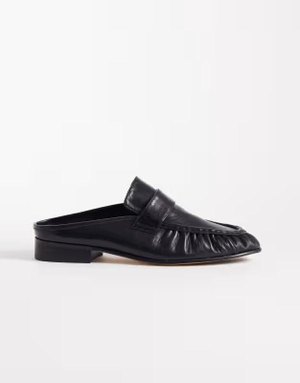 トニービアンコ レディース シューズ スリッポン・ローファー レザー Tony Bianco Glacier loafer mules leather BLACK VENICE ブラック