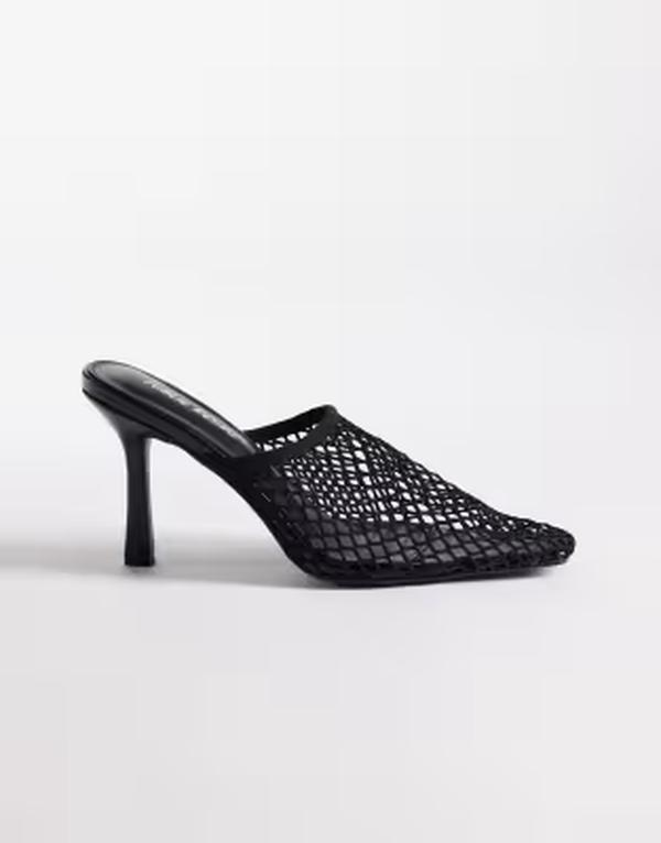 パブリックデザイア レディース シューズ サンダル メッシュ ヒール Public Desire Ada mesheeled mules Black ブラック 12,565円