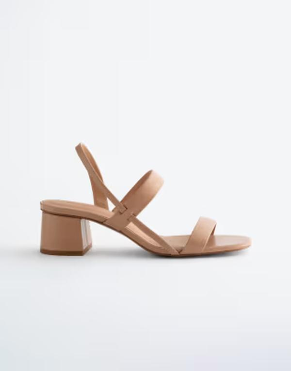 アンドアザーストーリーズ レディース シューズ サンダル レザー ヒール & Other Stories pure leather heeled strappy sandals in light beige ベージュ｜ReVida 店