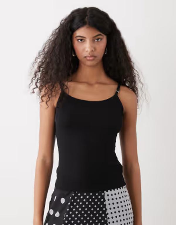 ウィークデイ レディース トップス シャツ Weekday tank top Black ブラック｜ReVida 店
