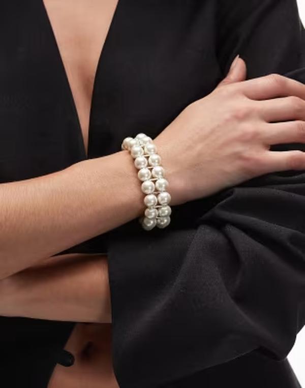 アンドアザーストーリーズ レディース アクセサリー ブレスレット・バングル・アンクレット & Other Stories double pearl bracelet WHITE ホワイト