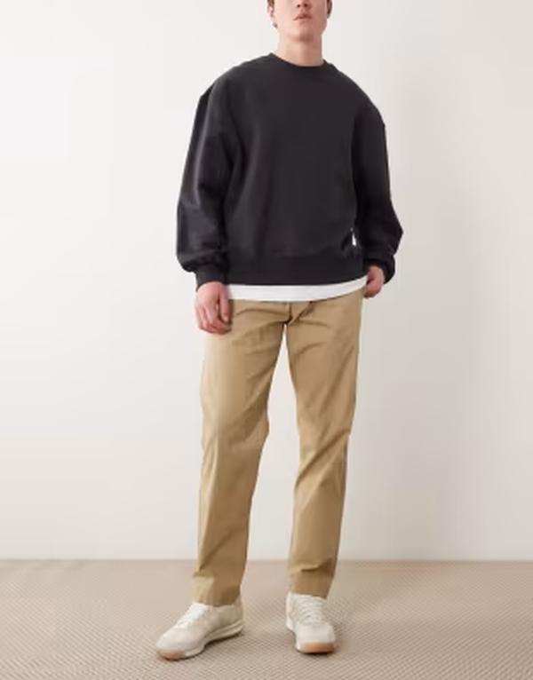 ジャック アンド ジョーンズ メンズ ボトムス カジュアルパンツ Jack & Jones loose chino pants in cream Lemon Pepper クリーム