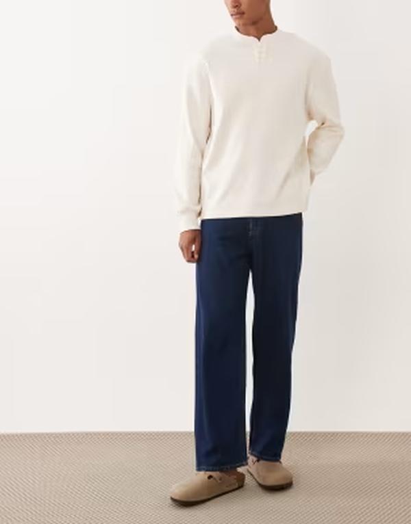 ジャック アンド ジョーンズ メンズ ボトムス デニムパンツ ジーンズ Jack & Jones Alex baggy fit jeans in mid Blue Denim デニム|ReVida 店