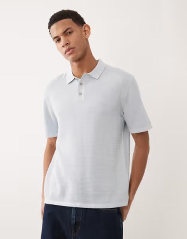 手玉 アンド ジョーンズ メンズ トップス スポーツシャツ 編み物 Jack \u0026 Jones knit polo shirt with short sleeves Chambray Blue 青み