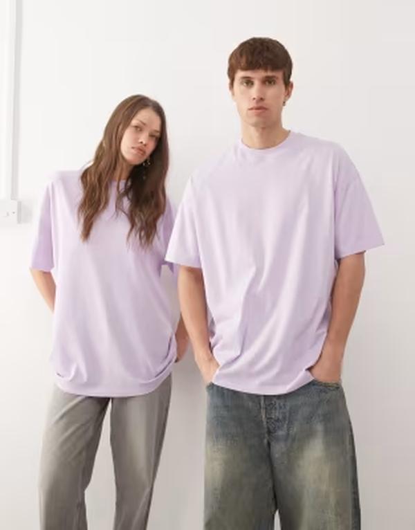 コルージョン レディース トップス Tシャツ COLLUSION Unisex t-shirt PURPLE パープル
