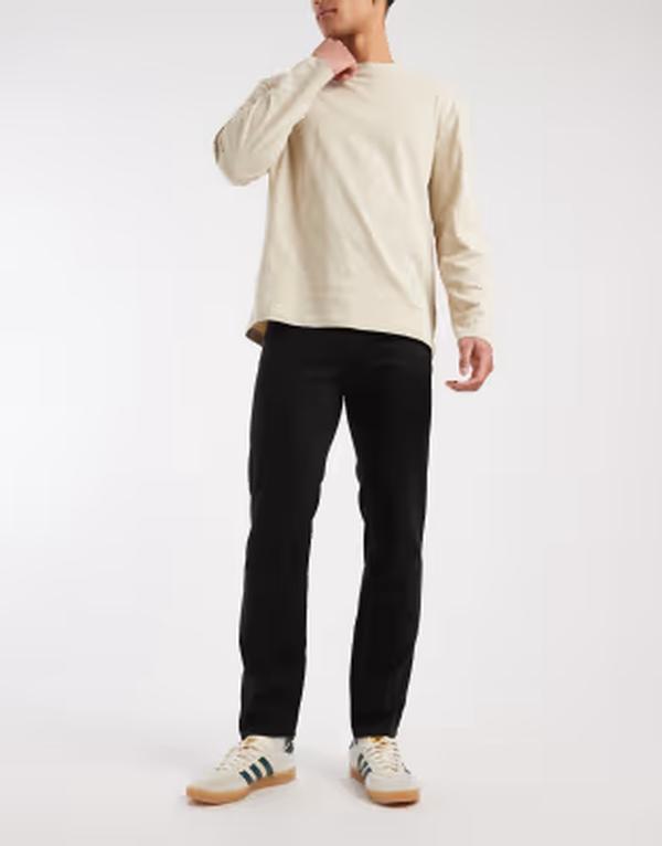 ジャック アンド ジョーンズ メンズ ボトムス デニムパンツ ジーンズ Jack & Jones Clark straight fit jeans Black ブラック|ReVida 店