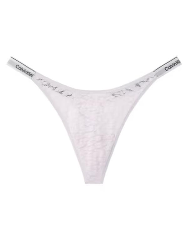 カルバンクライン レディース アンダー御召しもの ブリーフズボン下 スピード競技 Calvin Klein Icon Lace dipped string thong インチ lilac Frosty Lilac 紫はしどい