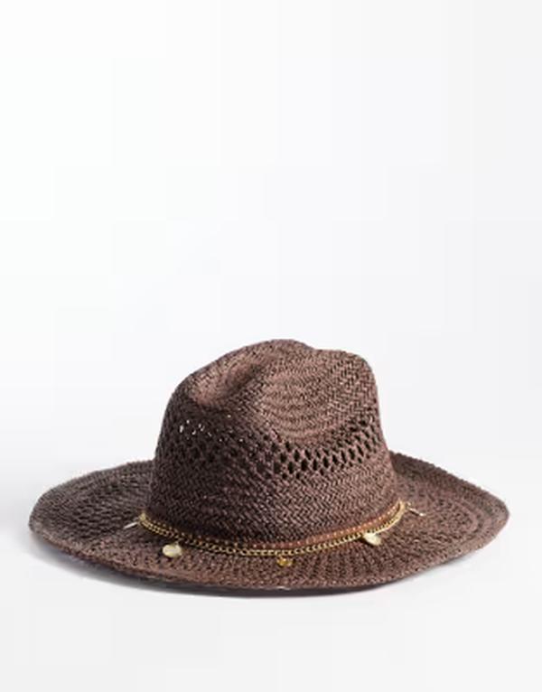 リバーアイランド レディース アクセサリー 帽子 River Island straw hat with coin detail BROWN ブラウン