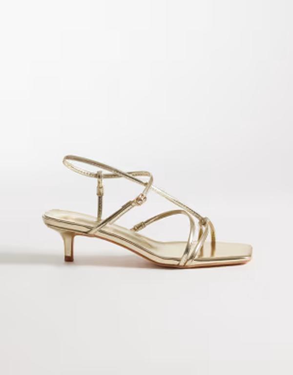 パブリックデザイア レディース シューズ サンダル ヒール Public Desire Glinda kitten heel strappy sandals GOLD ゴールド