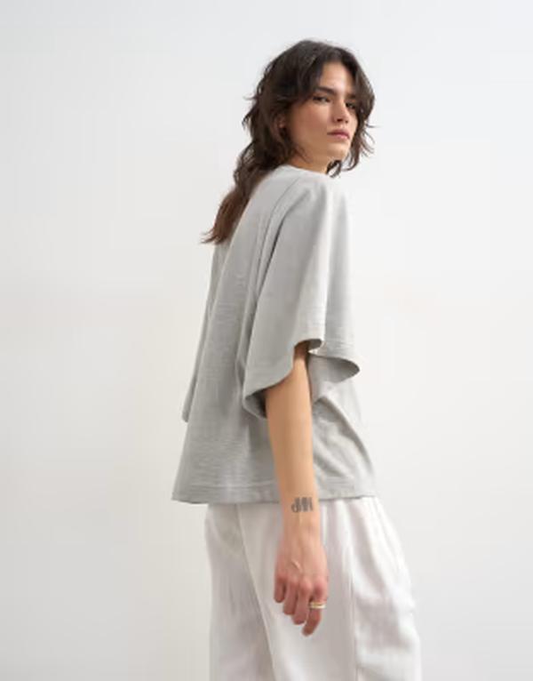 トップショップ レディース トップス Tシャツ Topshop batwing t-shirt in heather Gray Heather グレー