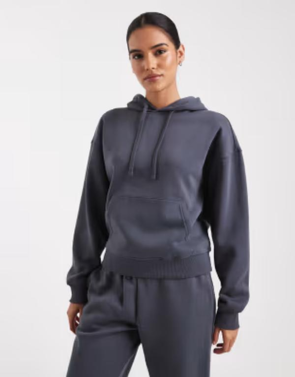 オンリー レディース アウター パーカー・スウェット プルオーバー ONLY jersey hoodie - part of a set Ombre blue 青碧
