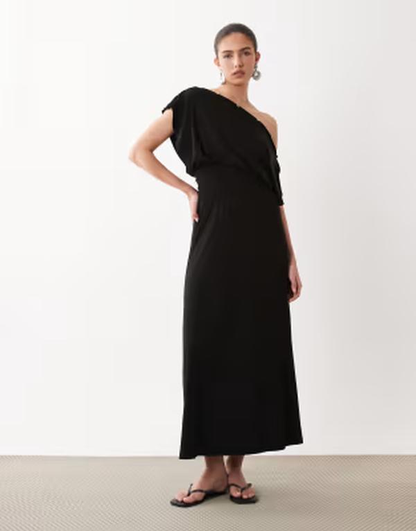 エイソス レディース トップス ワンピース ASOS DESIGN multi way button up midaxi dress Black ブラック