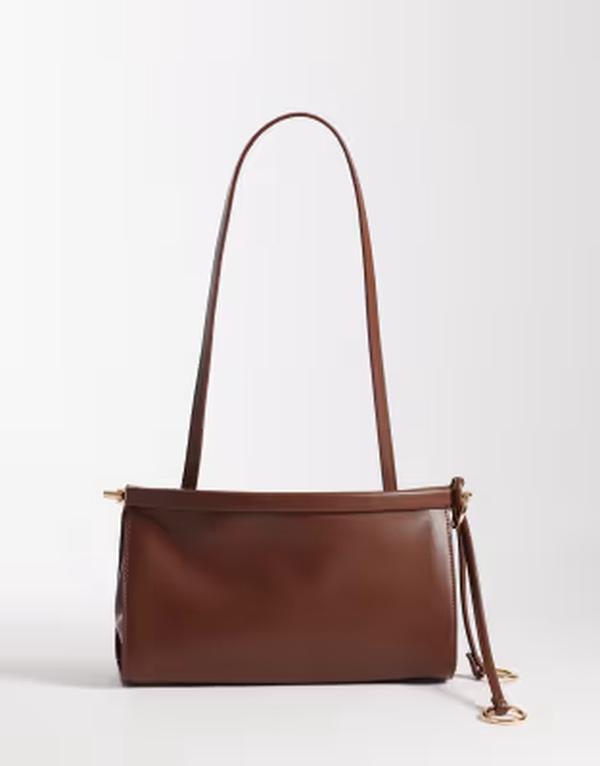 グラマラス レディース 御徒面子 Glamorouslouchy shoulder bag インチ dark brown 赤銅色