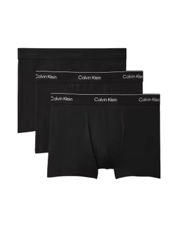 カルバンクライン メンズ アンダー御召しもの さる股引き 綿織物 Calvin Klein Icon Cotton Stretch 3 pack relaxed boxer briefs BLACK W/ HEAVENLY IR 黒いこと