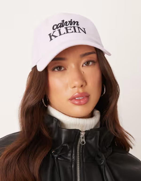 カルバンクライン レディース アクセサリー 帽子 キャップ ジーンズ グラフィック Calvin Klein Jeans tie back graphicap in lilac Island Lilac ライラック