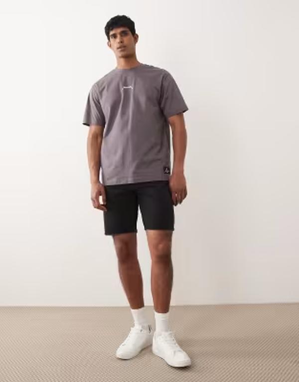 オンリーアンドサンズ メンズ ボトムス ハーフパンツ・ショーツ ショートパンツ デニム ONLY \u0026 SONS Edge straight fit denim shorts Black Denim ブラック