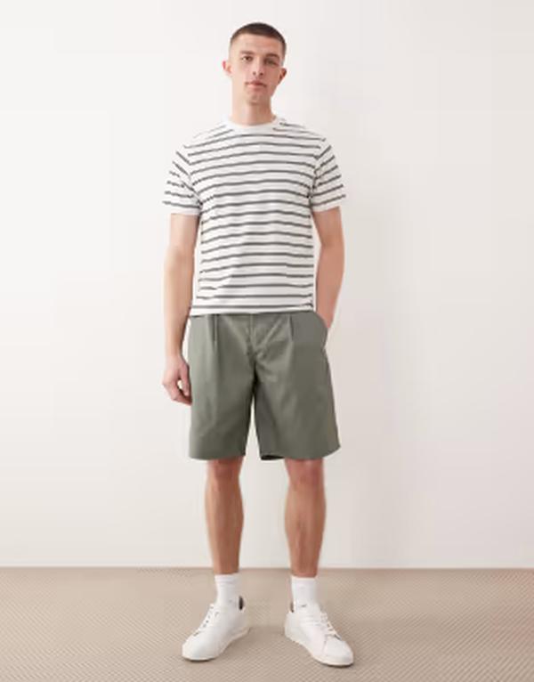 オンリーアンドサンズ メンズ ボトムス ハーフパンツ・ショーツ ショートパンツ ONLY & SONS loose fit cargo shorts in light Agave green グリーン|ReVida 店