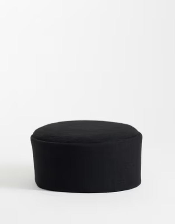エイソス レディース 付属物 鳥打ち帽 ASOS DESIGN pillbox hat Black 黒いこと