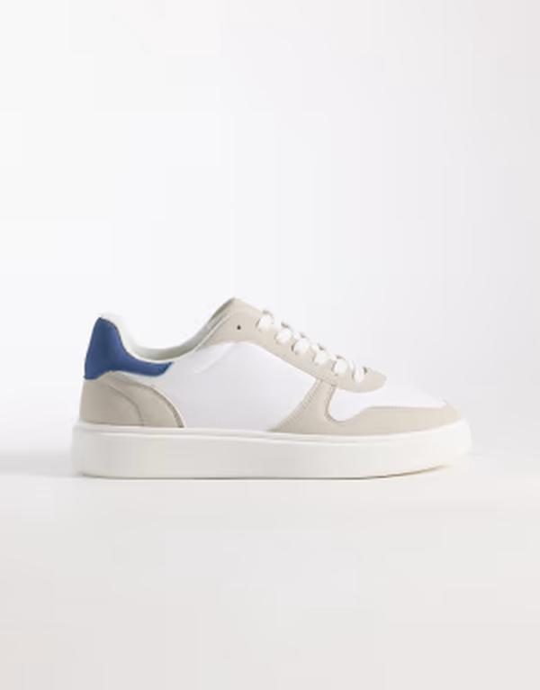 エイソス メンズ シューズ スニーカー ASOS DESIGN paneled sneakers and White \u0026 Beige 白いこと