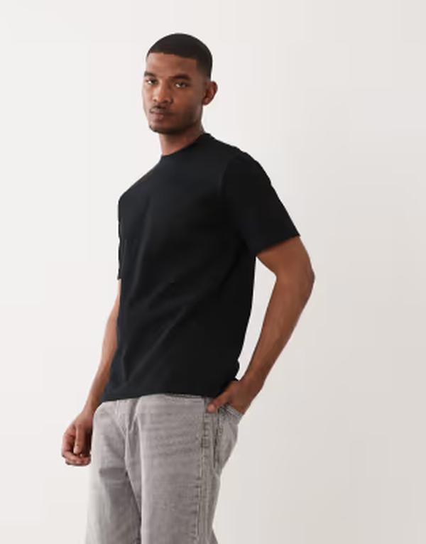 オンリーアンドサンズ メンズ トップス Tシャツ リラックスフィット ニット ONLY & SONS relaxed fit waffle knit-shirt Black ブラック