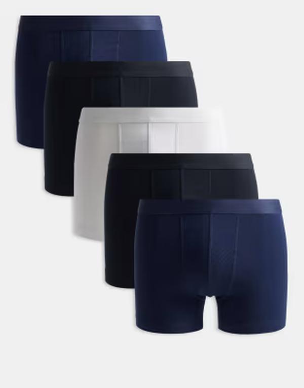 エイソス メンズ アンダー御召しもの さる股引き ASOS DESIGN 5 pack boxer briefs インチ multi マルチ色つや