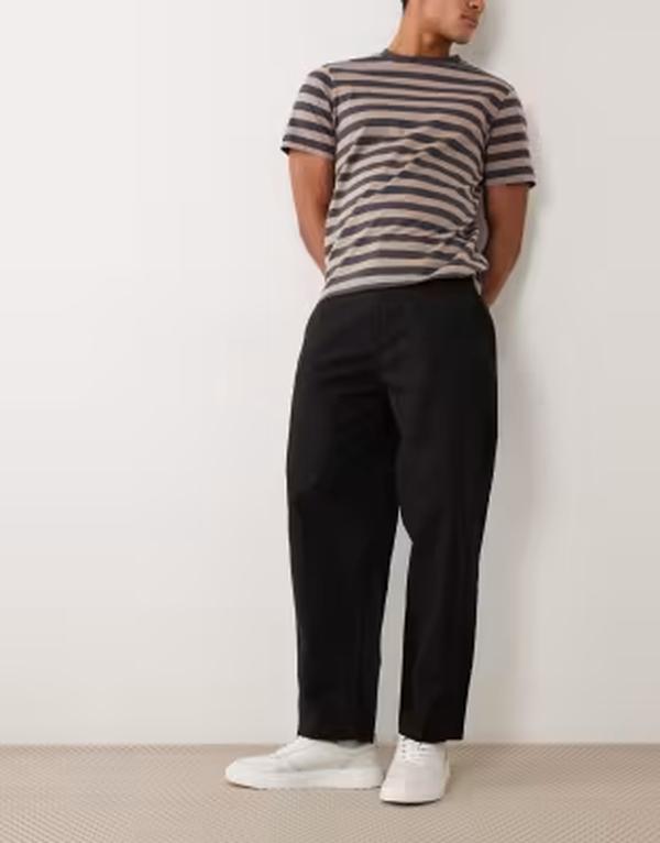 ジャック アンド ジョーンズ メンズ ボトムス カジュアルパンツ Jack & Jones barreleg chino pants Black ブラック｜ReVida 店