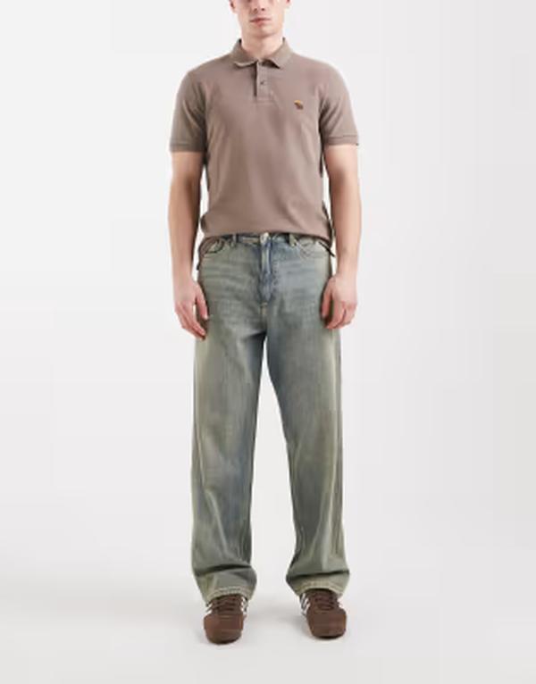 ジャック アンド ジョーンズ メンズ ボトムス デニムパンツ ジーンズ Jack & Jones Alex baggy jeans with pocket detail in washed blue tint Blue Denim デニム
