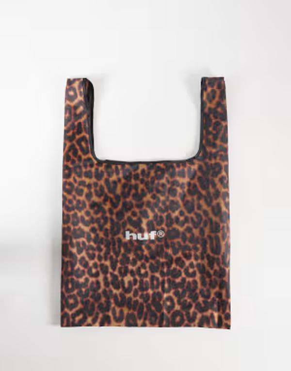 ハフ メンズ バッグ プリント HUF leopard print reusable tote bag in multi マルチカラー
