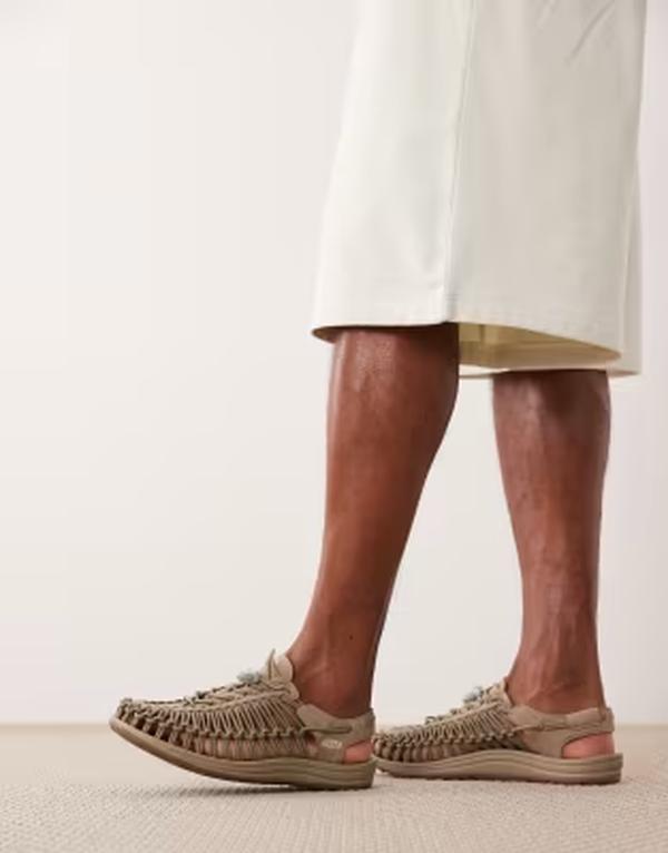 キーン メンズ シューズ サンダル Keen Uneek sandals インチ taupe トープ