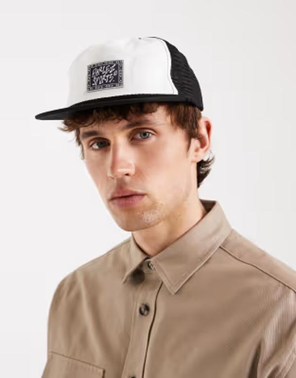 パルレ メンズ アクセサリー 帽子 キャップ Parlez slipstream trucker cap/black Multi マルチカラー